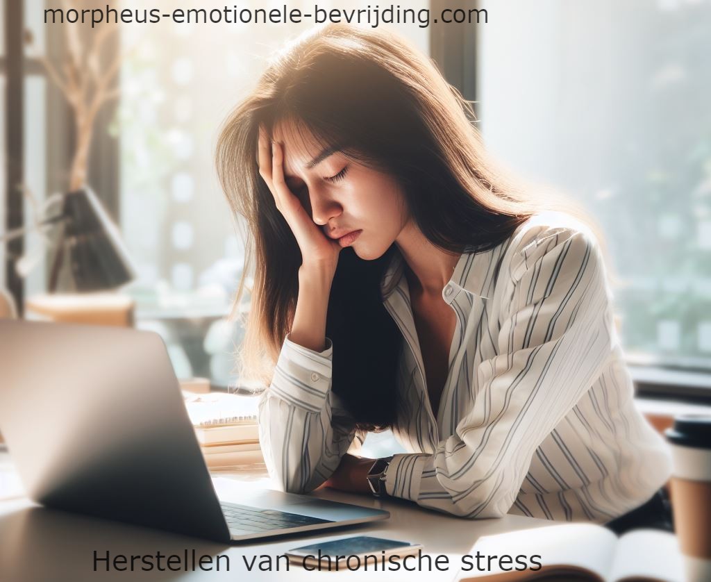 vrouw moet herstellen van chronische stress