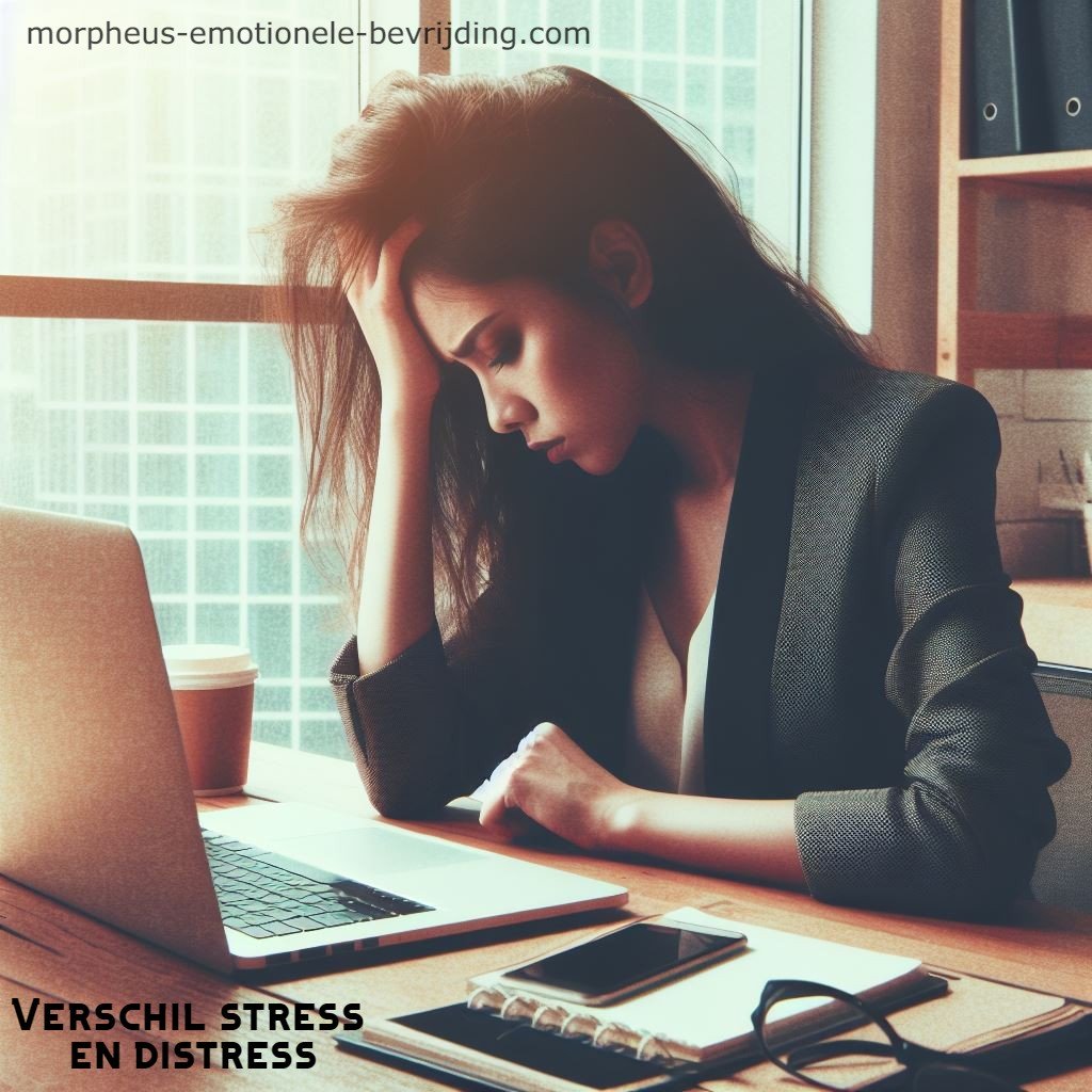 vrouw wil verschil stress en distress weten